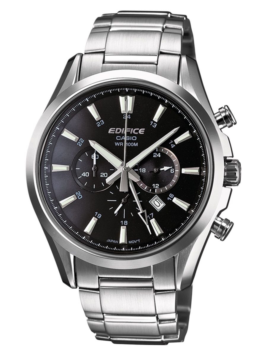 Casio CASIO EDIFICE EFB-504D-1AVEF Premium Herrenuhr silber schwar