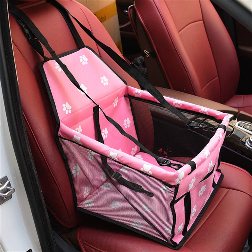 Autositz Hund Hundeautositz Hundesitz Pet Booster Seat Haustier Autositz Hundezubehör Hund Reisesitz für Auto Hundereiseträger Welpenautositz pink