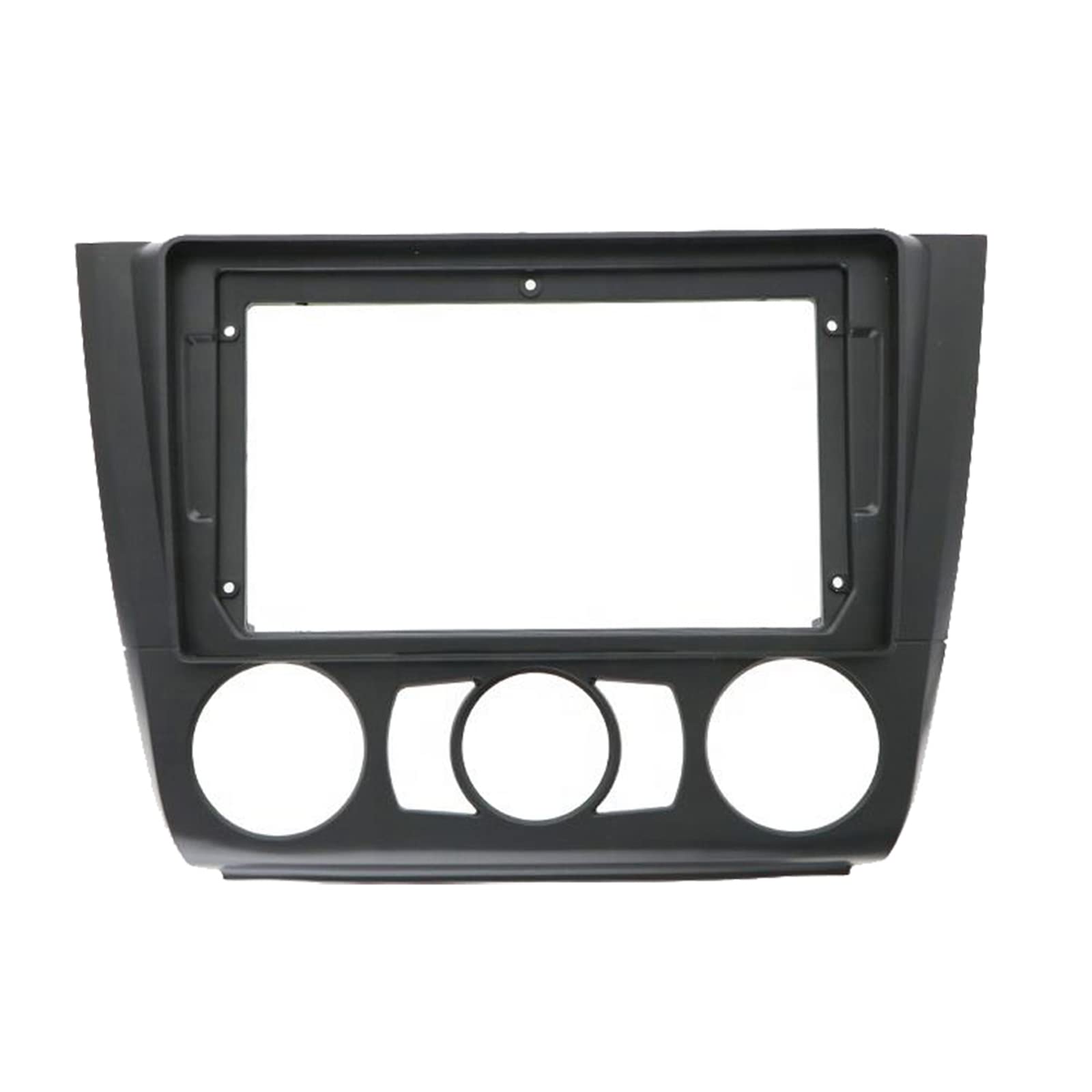 KULACA Radioblende Autoradio Fascia für BM-W 1-Series E88 E82 E81 E87 2004-2011, 9 inch 2 DIN Rahmen Stereo Frontplatte Rahmen Panel Dash Mount Trim Kit Adapter Frontblende, Manual AC