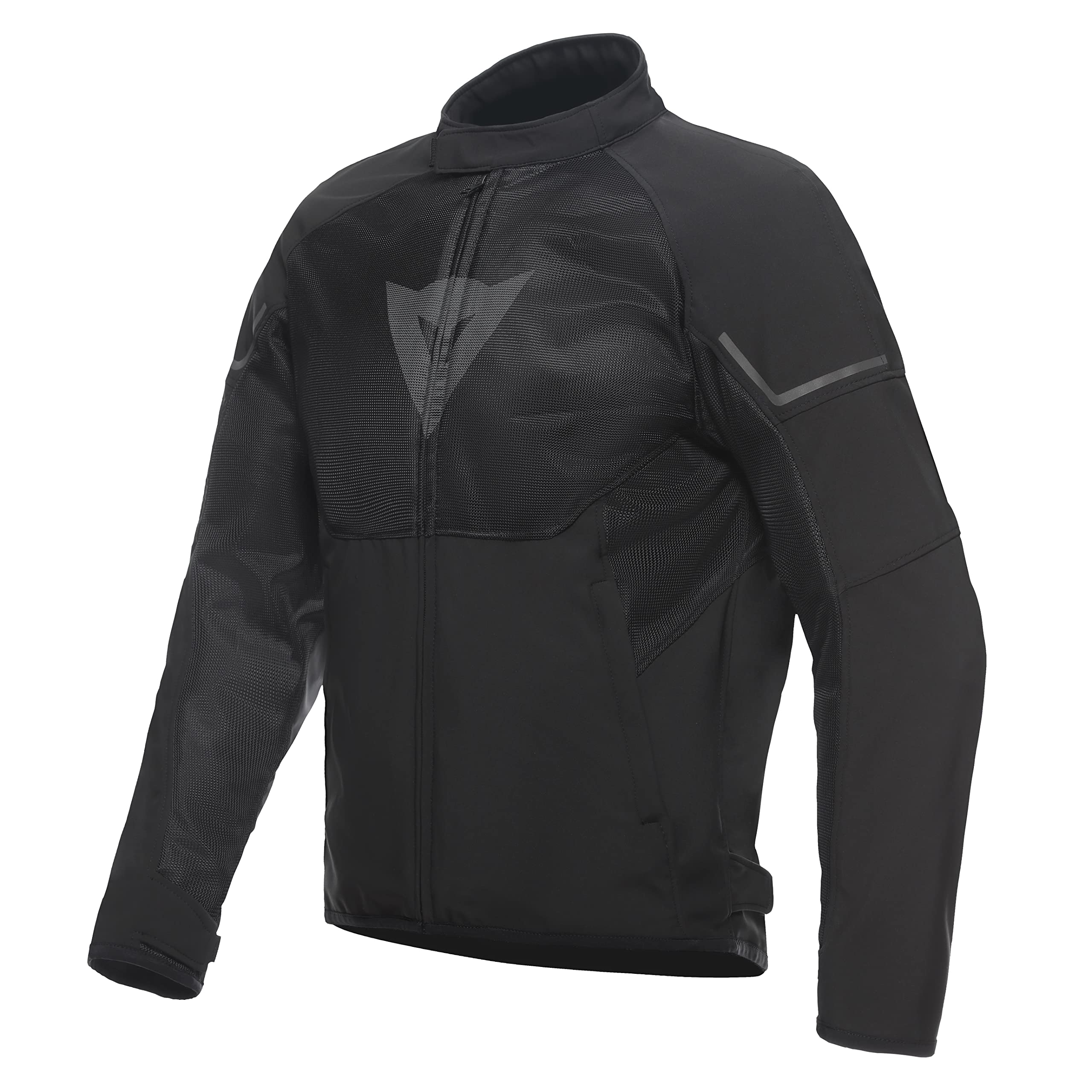 Dainese - Ignite Air Tex Jacket, Motorrad Sommerjacke, Mesh Gewebe, Herren Motorradjacke, Weiche Protektoren, Schwarz/Schwarz/Reflex Grau, 60