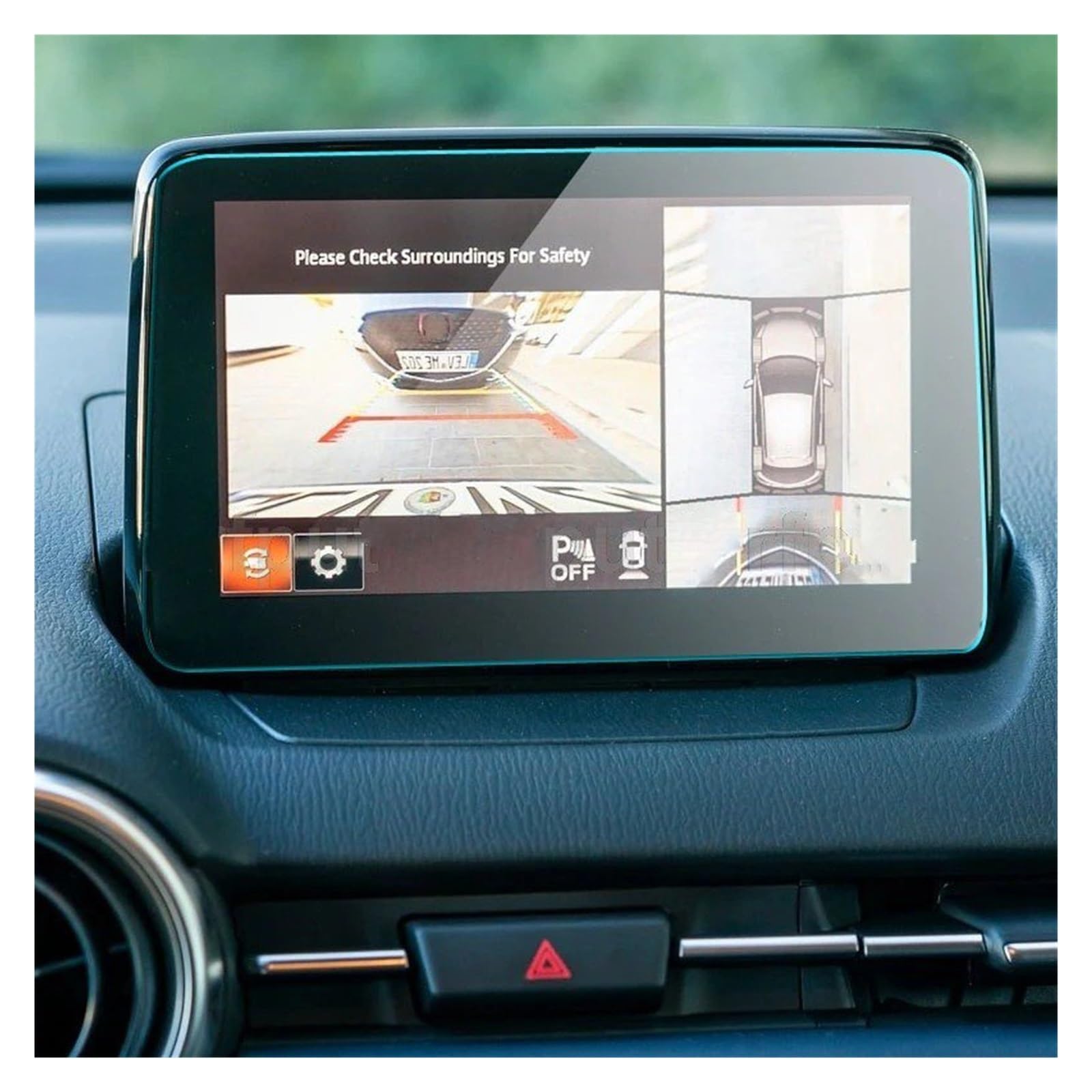 Für Mazda 2 2020 Auto Radio Navigation Display Bildschirm Gehärtetem Glas Screen Protector Navigation Schutzfolie Navigations-Displayschutz