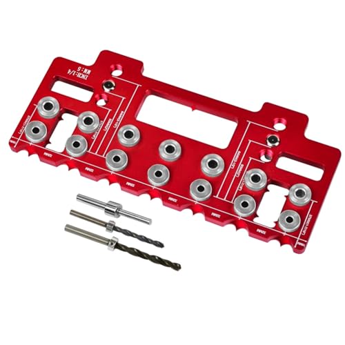 Lahdrhab Schrankgriff Pitch Punch Locator Hardware Jig Kit, Holzbearbeitung Schublade TüR Jig BohrfüHrung DIY Montagewerkzeug-A