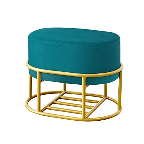 CNBYDK Fußhocker, Wohnmöbel Pouffe Wohnzimmerstuhl Weiches Sofa Fußhocker Nordic Storage S Hocker Ovaler Schuhersatz