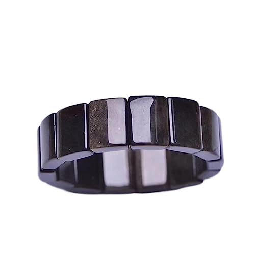 YIHANSS Schöne Natürliche Gold Obsidian Kristall Armband Schmuck Stein 14MM * 16MM Ornamente