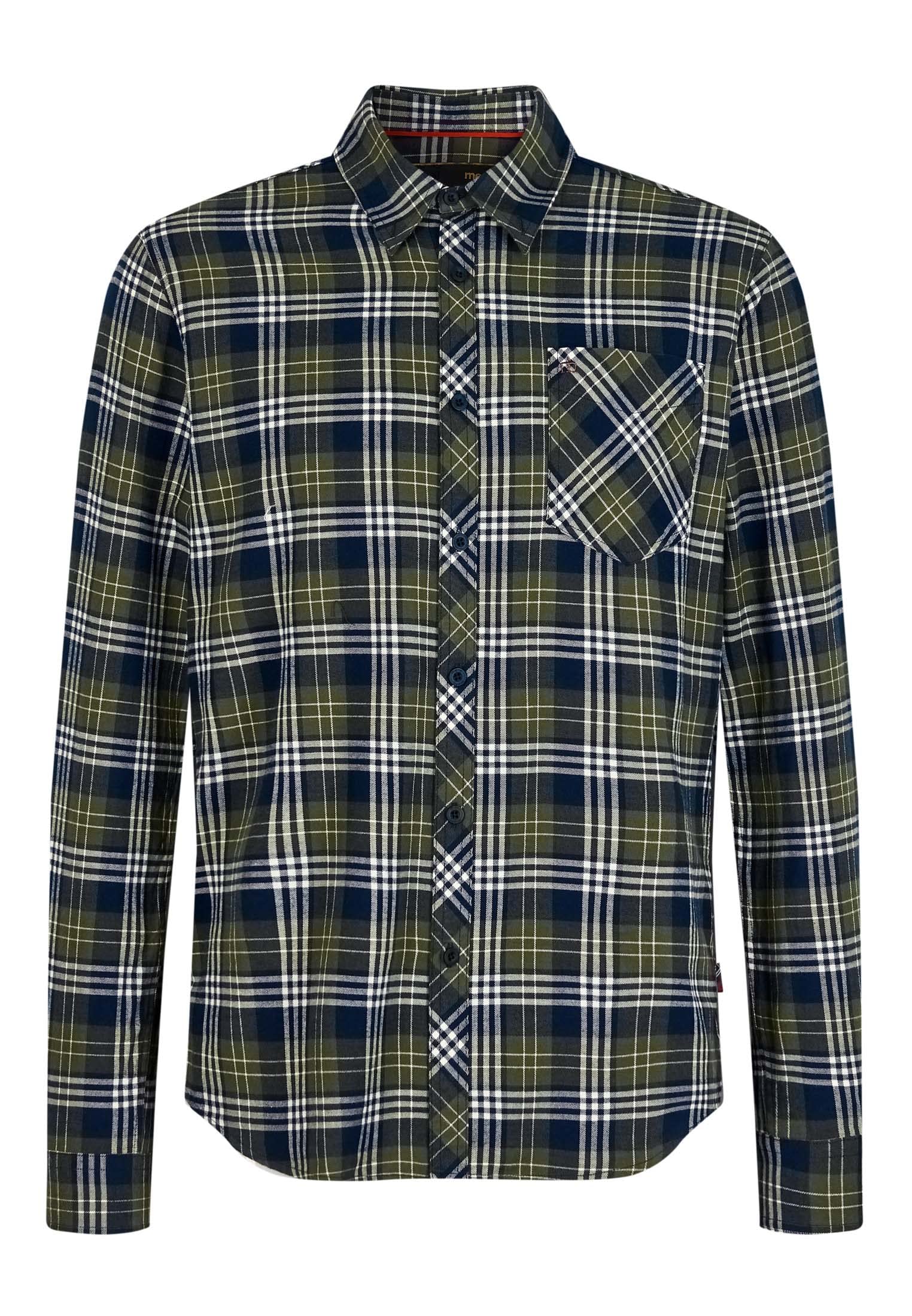 Merc of London Herren Shaler Button Down Shirt, kaki, XL