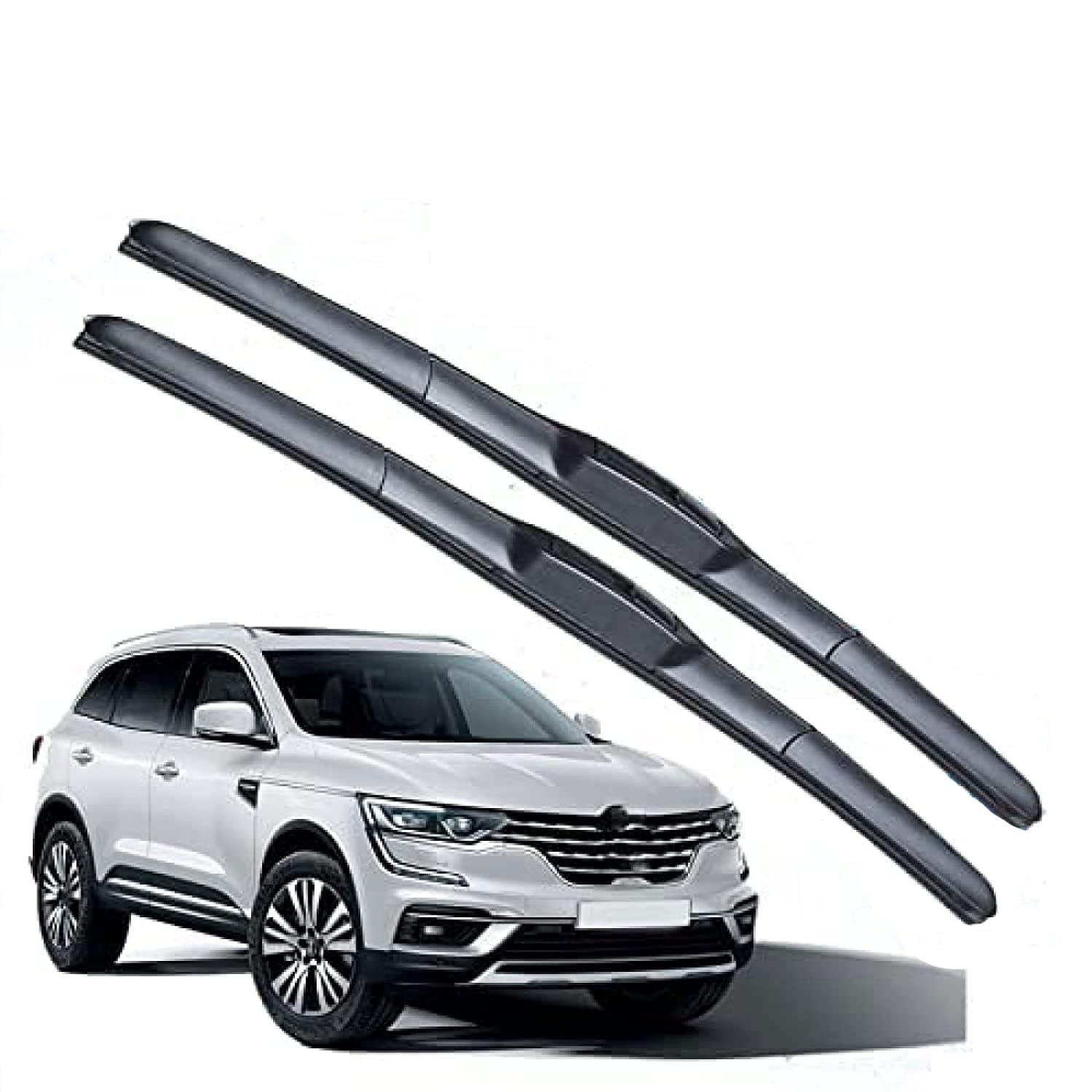 Auto Scheibenwischer für Renault Koleos Samsung QM6 MK2 2017 2018 2019 2020, Auto Windschutzscheibe Vorne und Hinten Scheibenwischer Zubehör Kautschuk Wischersatz Autozubehör