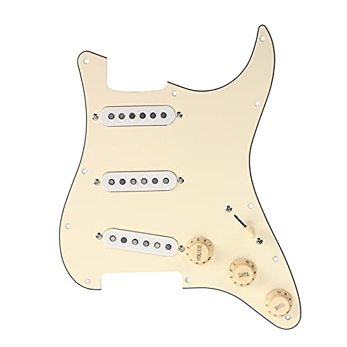 Geladenes Gitarren-Pickguard Vorwändig Geladen SSS. Pickguard Alnico V Single Coil Pickups Für E-Gitarren-Teile