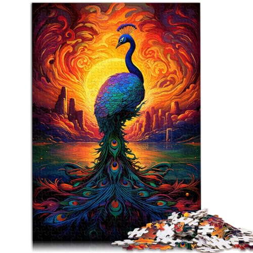 Puzzle | Puzzles Farbe Pfau Puzzle für Erwachsene 1000 Teile Puzzle Holzpuzzle Familienspiel Stressabbau Schwierige Herausforderung Puzzle 1000 Teile (50x75cm)