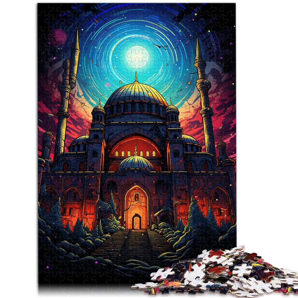 Spielzeug-Puzzle Turkiye Hagia Sophia Puzzle | Puzzle 1000 Teile für Erwachsene, Holzpuzzle, interessantes Puzzle zur Stressreduzierung, 1000 Teile (50 x 75 cm)