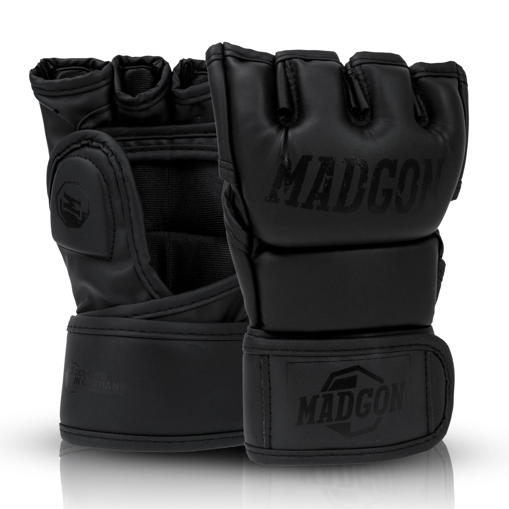 MADGON Premium MMA Handschuhe für Kampfsport, Grappling, Sparring, Krav MAGA, Muay Thai, Boxsack, Pratzen für Männer und Frauen