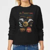 Harry Potter All I Want Damen Weihnachtspullover - Schwarz - XL - Schwarz