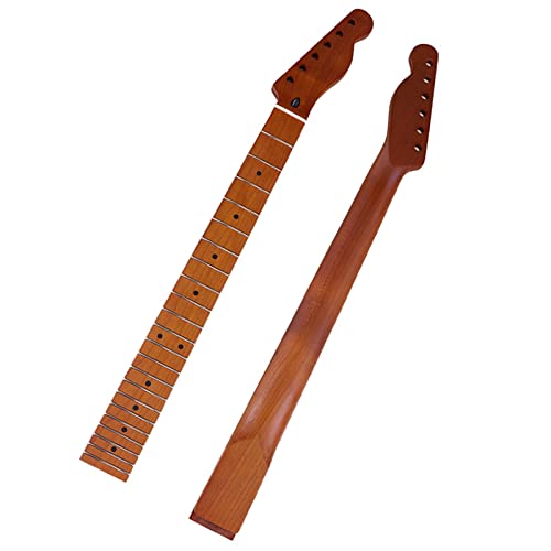 Für TL E-Gitarrenhals, 6-saitiger Hals, Matt Gerösteter Kanadischer Ahorn, 21-bündiger Gitarrenhals Gitarre Hals Ersatz (Color : Model 2)