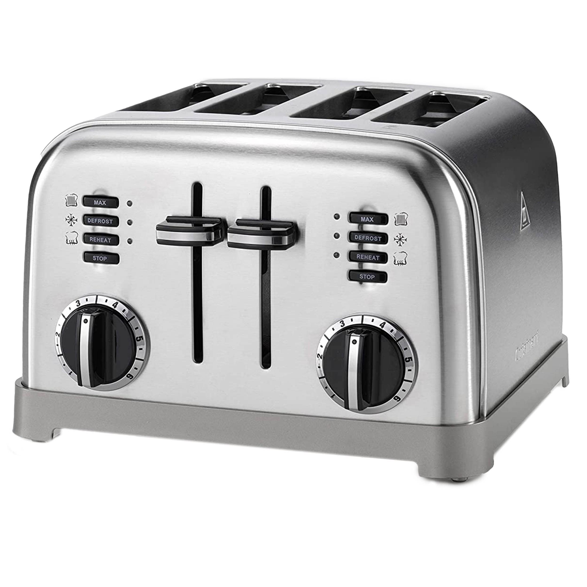 Cuisinart 4-Scheiben-Toaster | Breite Schlitze, ideal für dickes Brot und Bagels | 6 Bräunungsstufen plus Abtauung | Breite Schlitze, High-Lift-Hebel | Passender Wasserkocher erhältlich | Edelstahl