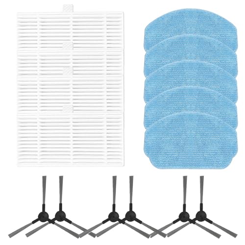 ZEMNLO Filterbürste mit Wischpad, for MAMNV, for BR150/BR151 2-in-1-Kehrroboter-Staubsauger, Hand-Akku-Staubsauger, Ersatzteile Staubsauger-Wischtuch-Pads(B)