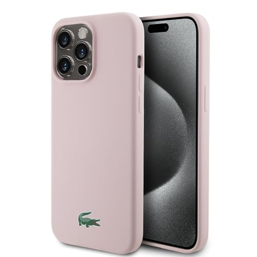 CG Mobile Lacoste LCHMP15XSLOI Hülle für iPhone 15 Pro Max 6.7" Rosa hardcase Silicone