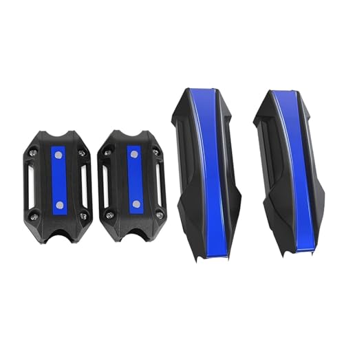 Motorrad Crashbars Motorradzubehör 25mm Sturzbügel Schutz Motor Stoßstangenschutz Stoßstangenschutz Block 25MM Externes Zubehör Motorschutz Sturzbügel(1 Set Blue)