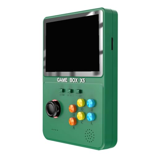 Richeyty Tragbarer X5 Handheld-Game-Player 4,0 640 X 480 PixelVideospielkonsole Geschenke für Kinder-GrüN