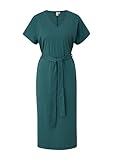 QS Damen 2143619 Kleid mit Bindegürtel, Petrol 6737, XXL