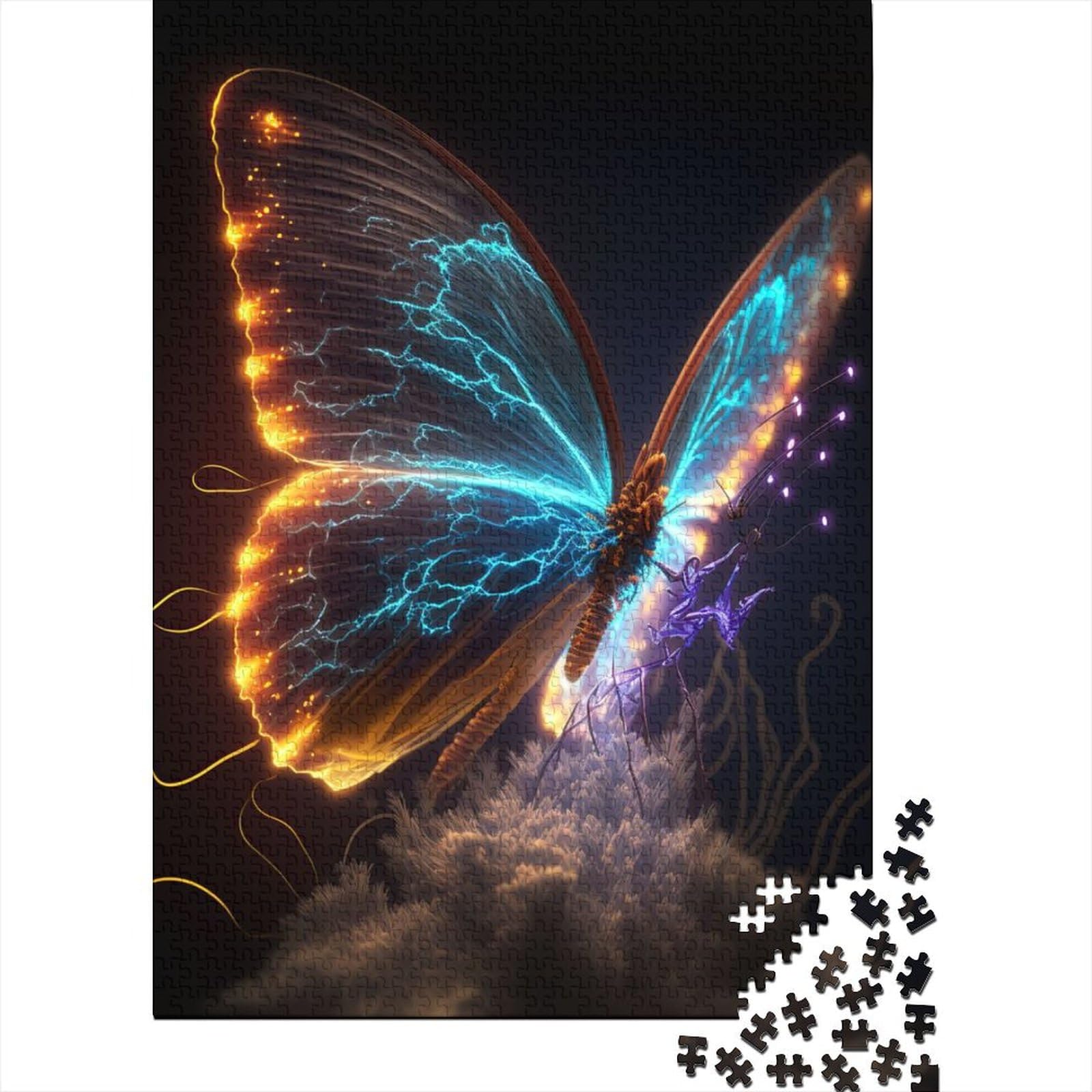 1000 Puzzles für Erwachsene, 1000 Teile, Schmetterling, bunte Holzpuzzles, Puzzles für Erwachsene und Teenager, tolle Geschenke für die ganze Familie (Größe 29,53 x 19,69 Zoll)