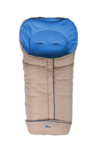 Altabebe AL2204-35 Winterfußsack, Deluxe Linie, beige - blau