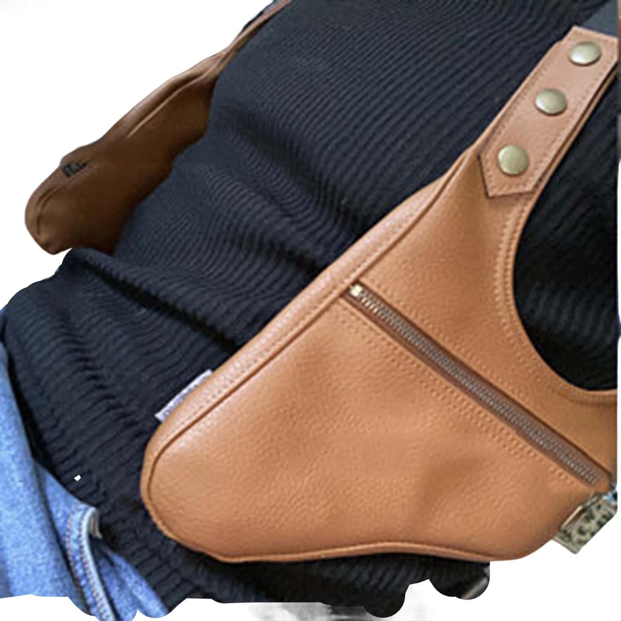 MDFCZXP Schulter Achseltasche Holster Achselrucksack Zur Anti-Dieb Tragbare Tasche Mehrzweckholster,Gelb,20cm