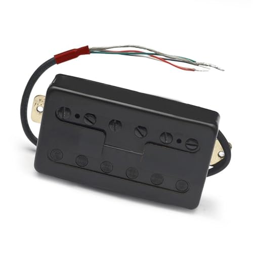 H-Stil Messing Abdeckung E-Gitarre Pickup Coil Spliting Pickup Humbucker Dual Coil Pickup N7.5K/B15K Ausgang e gitarren tonabnehmer (Color : Black Neck Pickup)