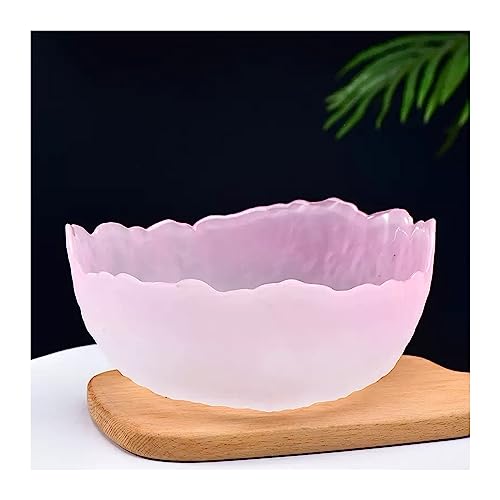 Obstschale Obstteller aus Glas, Zuhause, Wohnzimmer, Couchtisch, Obstteller, Snackteller, Melone, Trockenobstschale, Obstteller, rosa, blau, grün, Farbverlauf, Obstteller Obstkorb ( Color : Pink , Siz