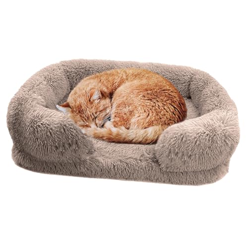 Große Hundebetten, Eier-Baumwoll-Haustiermatratze, Plüsch-Haustier-Hundesofabett mit waschbarem Bezug, orthopädische Couch, Haustierbett, Winter, warmes Katzenbett, Kuschelbett weich, Donut-Hundebett,