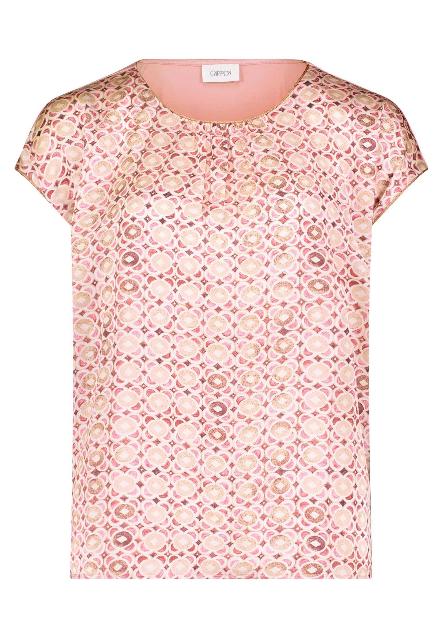 Cartoon Damen Blusenshirt mit Print Cream/Pink,38