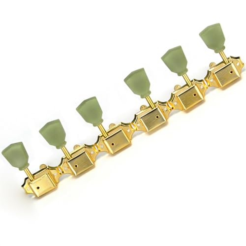 Strings Tuning Pegs Mechaniken Für Gitarre Stimmgeräte für E-Gitarre, Akustikgitarre, Jade-Diamant-Griff-Mechanik, Stimmgerät-Zubehör (Color : 3)