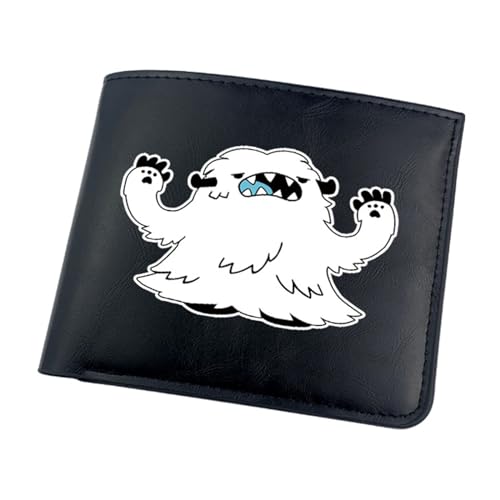 RYNDEX SK8 The Infi-nity Anime-Geldbörsen, Zweifach Gefalteter Geldbörse Klein, PU-Leder Geldbörse Brieftasche Wallet(Color:Black 4)