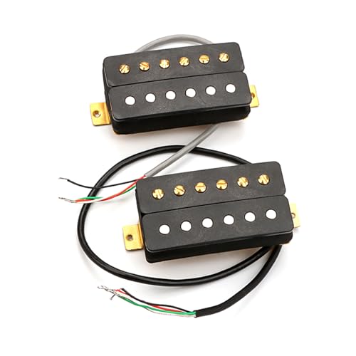 Alnico 5 Double Coil Humbucker Pickup E-Gitarre Pickup Ersatz 6 Saiten Gitarren-Tonabnehmer Einfache Installation E-Gitarre Tonabnehmer Re Gravur Tonabnehmer Einfache Installation