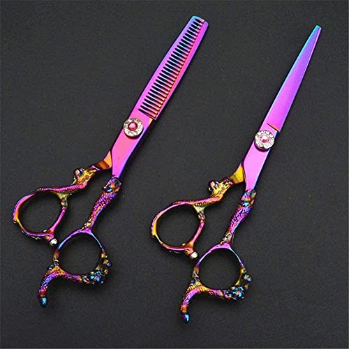 Friseurschere Haarscheren Set Premium Scharfe Friseurschere Haarschneideschere Leicht Einseitig Effilierschere Unisex Friseurscheren Set Haarschere