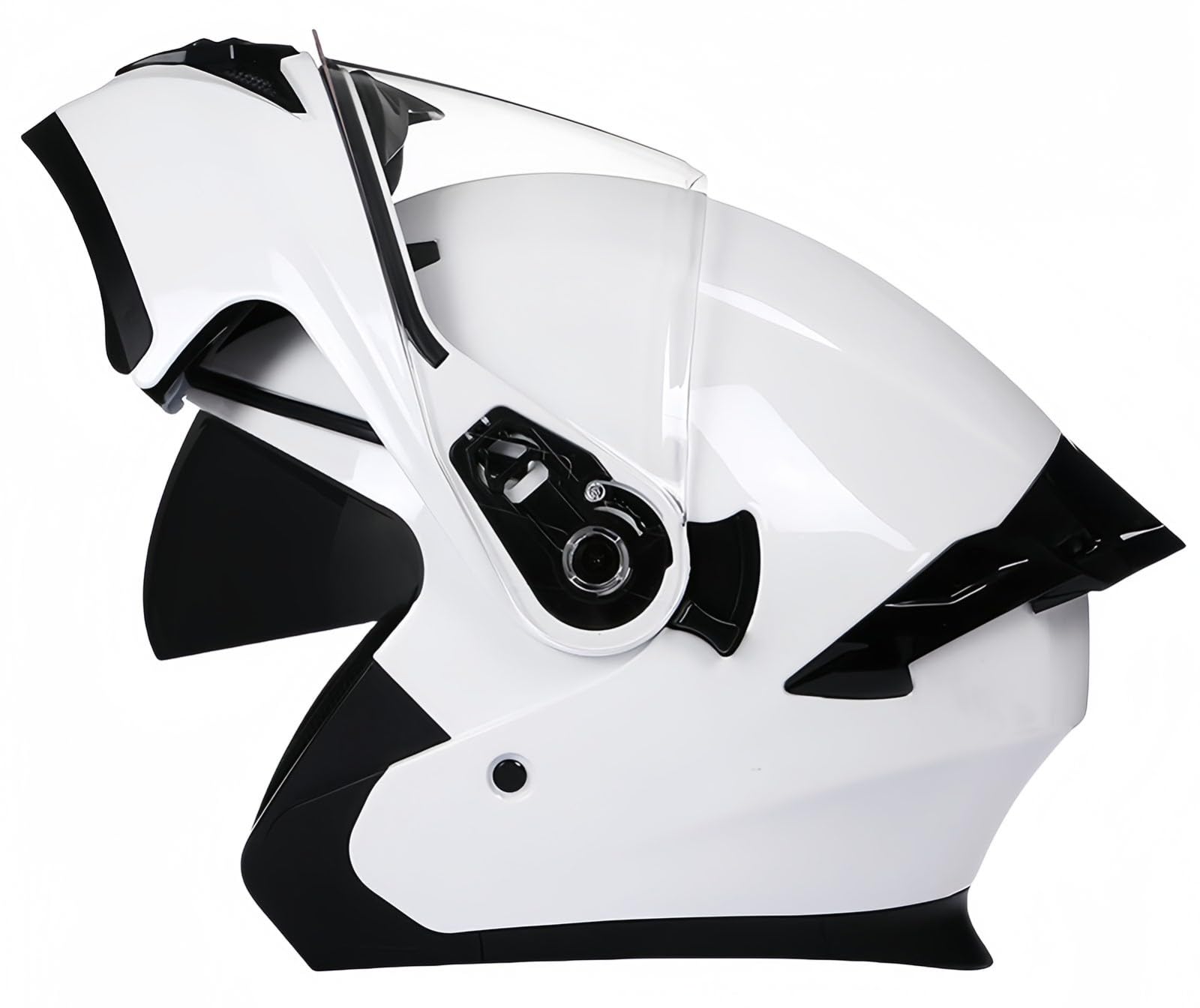 Modulare Motorradhelme, ECE/DOT-zugelassener integrierter Doppelvisier-Motorradhelm, für Erwachsene, Männer und Frauen C,XL61-62CM