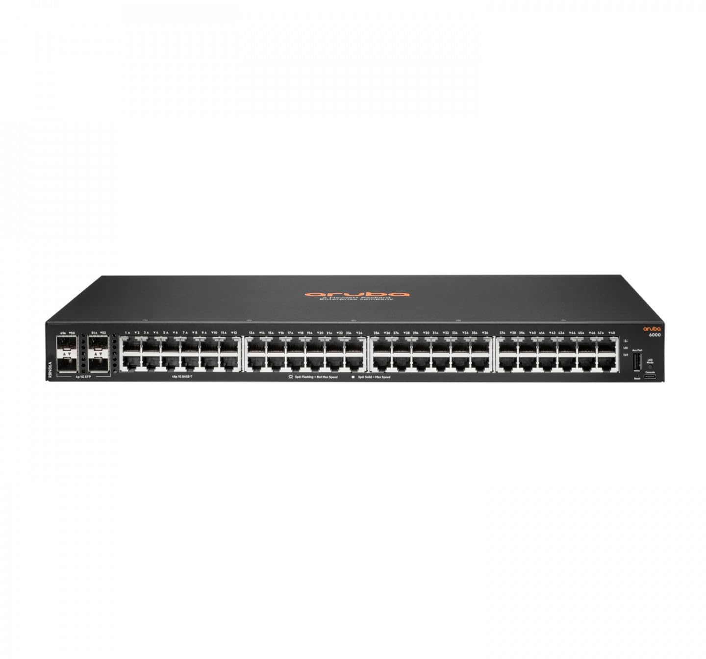 Aruba 6000 52-Port Switch (R8N86A) [48x Gigabit LAN, 4X SFP] schwarz