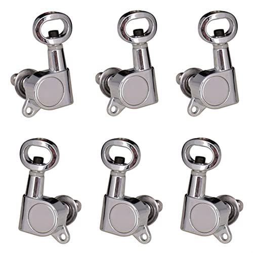 ALFAAL Hohlgriff Guitar Tuner Gitarre Pegs Hals Guitar Tuning Tool (Color : Silver 3L 3R)