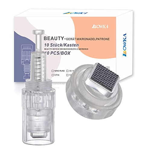 BOWKA 10 STÜCKE 5D Nano Pin Elektrische Derma Pen-nadeln Einstellbar Needle Für Elektrische Derma Microneedling Pen Nadelpatrone (5D Gewinde)