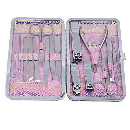 Fingernagelknipser-Set Fashion Professional 16 Stück Nagelknipser Set Schere Pinzette Messer Maniküre Cutter Nail Art Pediküre Maniküre Werkzeuge Nagelpflegesets