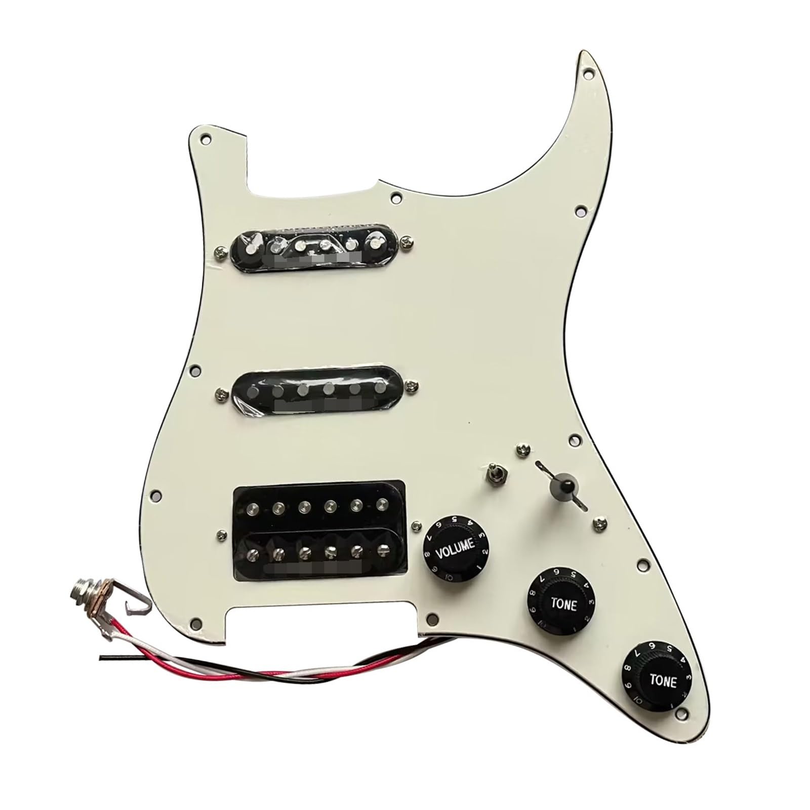 SSH Prewired Pickguard Set Loaded Alnico V Pickup Coil Split Switch Für E-Gitarre