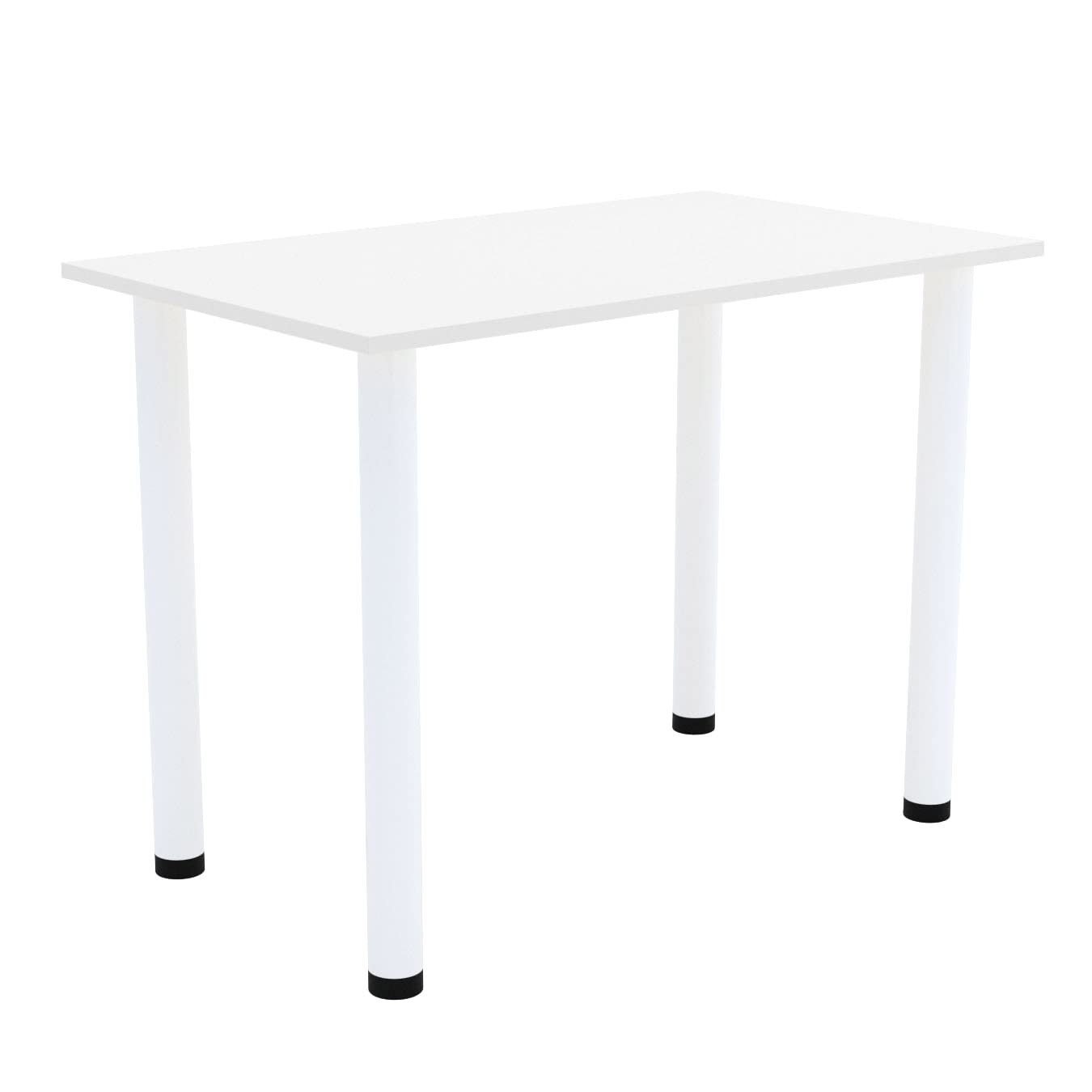 AKKE Esszimmertisch 100 cm x 55 cm Esstisch Kleiner Tisch Küchentisch Schreibtisch Dining Table Esszimmermöbel Weiße Beine