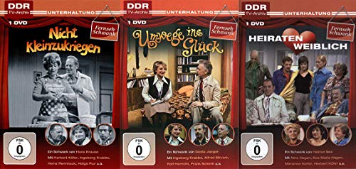 DFF-Schwänke 3er Package - Nicht kleinzukriegen - Umwege ins Glück - Heiraten weiblich - (DDR TV-Archiv) [3 DVDs]