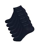 HUGO BOSS Herren Sneaker Socken Füßlinge Business Socks 50388443 6 Paar, Farbe:Blau, Größe:39-42, Artikel:-401 dark navy