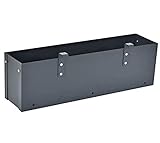 WESTMANN Pflanzkasten für Mülltonnenverkleidung Planum | Metall 50x12x16 cm Grau | Blumenkasten für Mülltonnen Sichtschutz & Mülltonnenbox