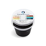 TheraPIE Knete | 454 Gramm (1 Pound) | Therapie Knetmasse | Stärke Widerstand: extra-fest (schwarz)