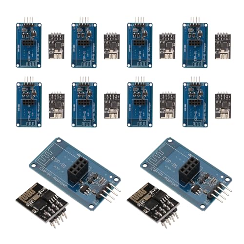 Fcuajdkq ESP8266 ESP-01 WiFi Wireless Adaptermodul 3,3 V 5 V Esp01 Breakout-PCB-Adapter