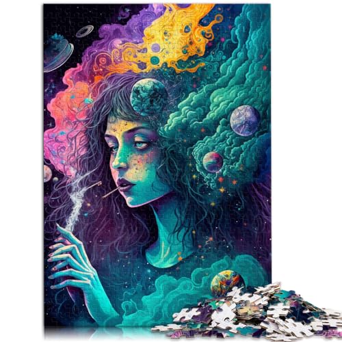 Puzzle-Geschenk „Cosmic High“, 1000 Puzzles für Erwachsene, Holzpuzzle, jedes Teil ist einzigartig – anspruchsvolles, unterhaltsames Familienspiel, 1000 Teile (50 x 75 cm)