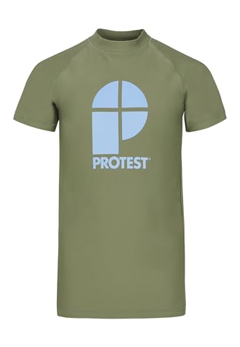 Protest Boys Surfshirt Kurzarm PRTBERENT JR Artichoke Green 164