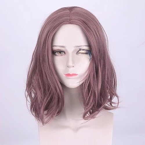 WCCNKK Wig Anime Cosplay Elden Ring Melina Cosplay Perücke Kurzes Braunes Haar Für Frauen Hitzebeständiges Kunsthaar, Mit Perückenkappe, Anime-Geschenk