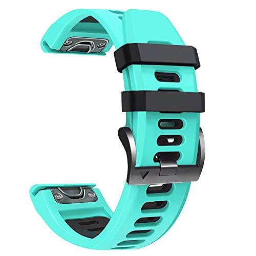 OPKDE Smart-Silikon-Schnellverschluss-Uhrenarmband für Garmin Fenix 7, 7X, 5, 5X, 6, 6XPro, 22, 26 mm, 22 mm, Achat