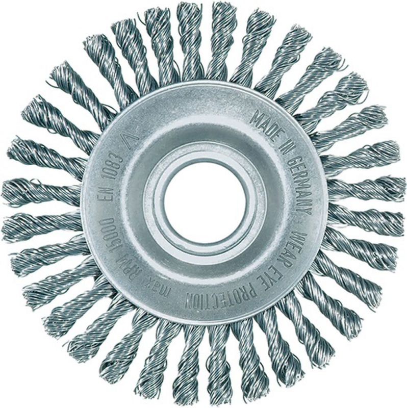 LESSMANN Rundbürste (Ø 115 mm Bohrung Drahtstärke 0,5 mm / Stahl 6 mm) - 472201EZ